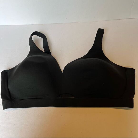 Cacique Black Women's Intimate Bra Lightly Lined Wireless Size 48D - Picture 1 of 7